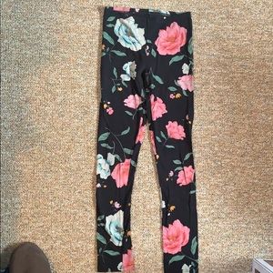 Floral print leggings